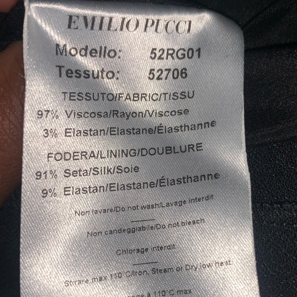 Emilio Pucci Black Shift Cut Out Dress Size 4 - Picture 7 of 7